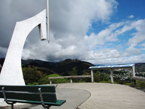 ニュージーランドの中心点にあるモニュメント