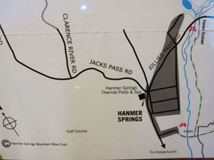 ハンマー・スプリングスのマップ