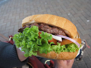 ファーグ・バーガー（Fergburger）で買ったハンバーガー