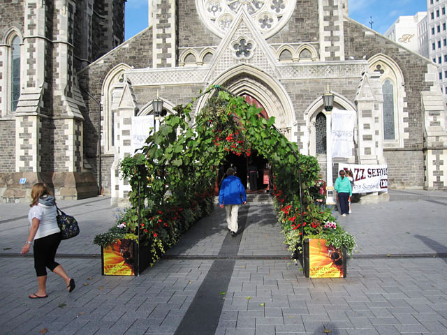 クライストチャーチ（Christchurch）の大聖堂（The Cathedral）入口